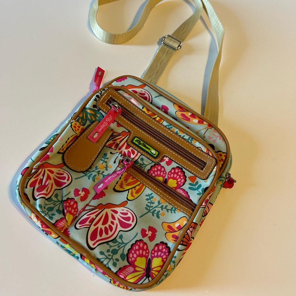 Lily Bloom Woodland Butterflies Purse Shoulder Bag Crossbody
